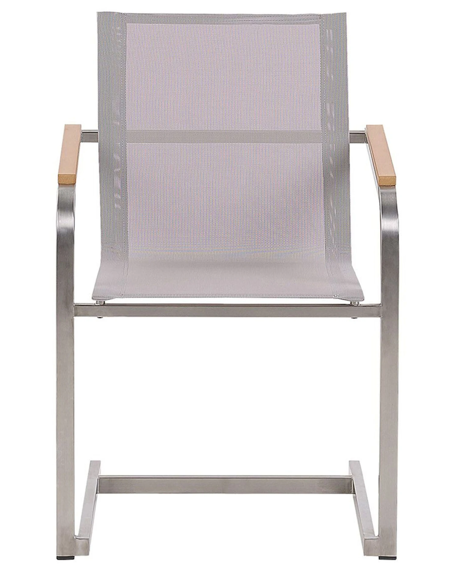 Gartenstuhl Edelstahl Beige 6er Set COSOLETO 5 Gartenstuhl Edelstahl Beige 6er Set COSOLETO – Bild 5