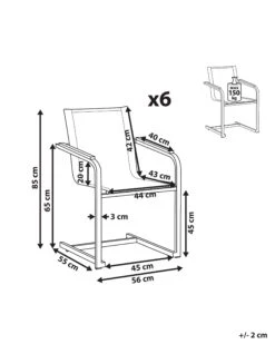 Gartenstuhl Edelstahl Beige 6er Set COSOLETO 19 Gartenstuhl Edelstahl Beige 6er Set COSOLETO -Beliani Verkaufsgeschäft undef src sa picid 776976 type whitesh image