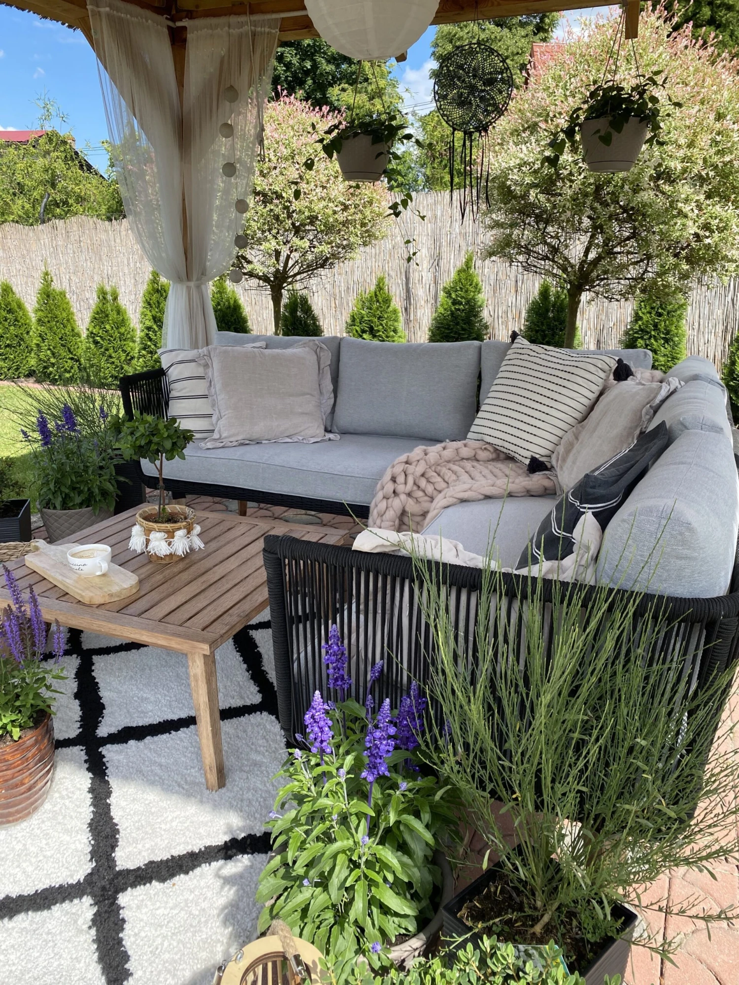 Lounge Set Akazienholz Hellbraun 5-Sitzer Auflagen Taupe ALCAMO 7 Lounge Set Akazienholz Hellbraun 5-Sitzer Auflagen Taupe ALCAMO – Bild 7