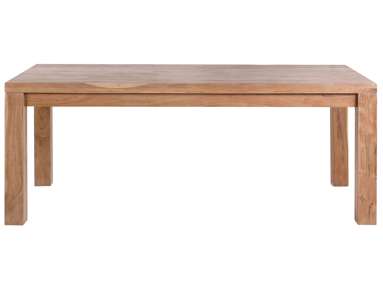 Esstisch Akazienholz Hellbraun Verschiedene Größen TESA 8 Esstisch Akazienholz Hellbraun Verschiedene Größen TESA – Bild 8