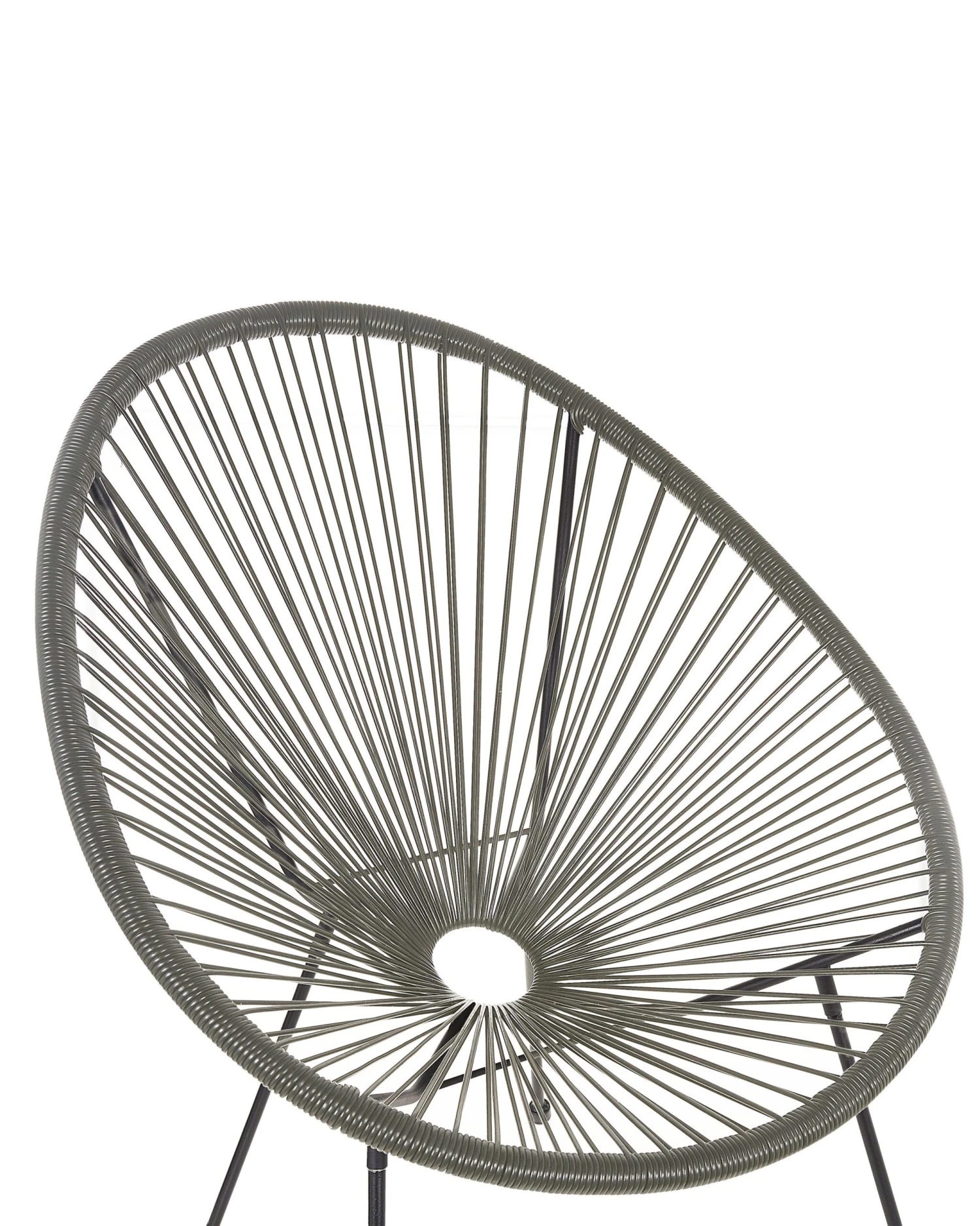 Rattanstuhl Kunststoff Dunkelgrau 2er Set ø 70 Cm ACAPULCO II 7 Rattanstuhl Kunststoff Dunkelgrau 2er Set ø 70 Cm ACAPULCO II – Bild 7