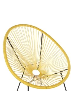Rattanstuhl Gelb 2er Set Kunststoff ø 70 Cm ACAPULCO II -Beliani Verkaufsgeschäft undef src sa picid 795206 type whitesh image