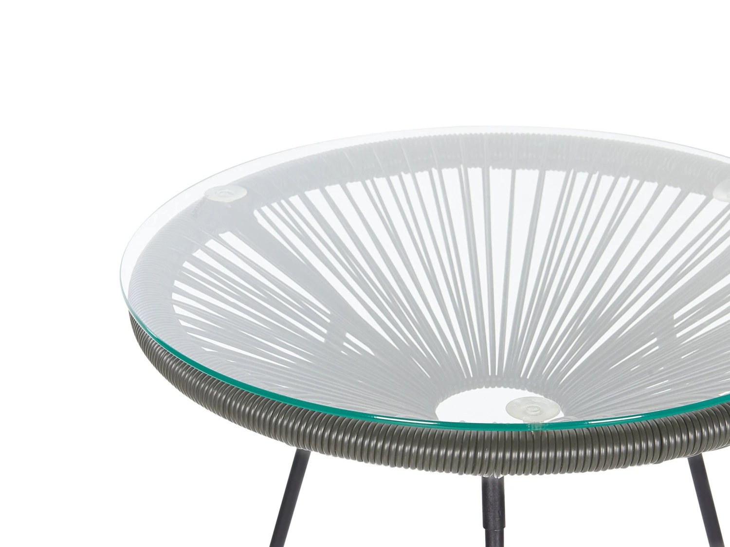 Balkonset Rattan Dunkelgrau ACAPULCO II 5 Balkonset Rattan Dunkelgrau ACAPULCO II – Bild 5