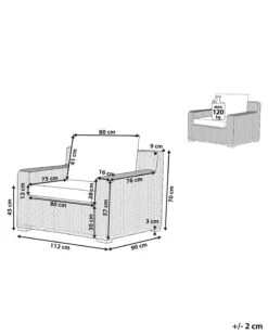 Gartensessel Rattan Natürlich Auflagen Cremeweiß ARDEA 19 Gartensessel Rattan Natürlich Auflagen Cremeweiß ARDEA -Beliani Verkaufsgeschäft undef src sa picid 796486 type whitesh image