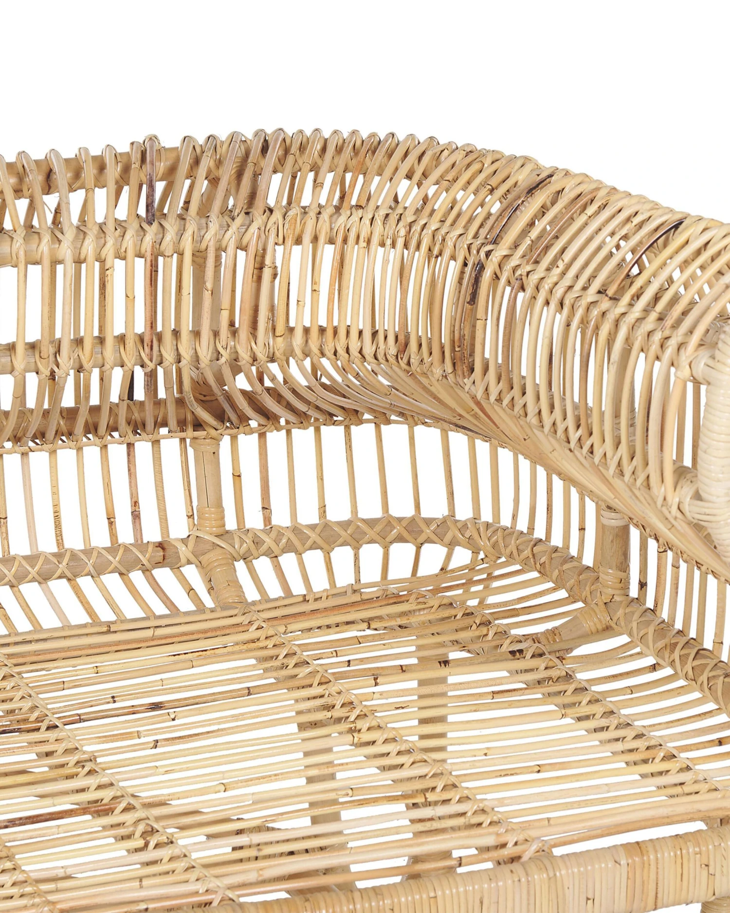 Gartensessel Rattan Natürlich Auflage Helles Beige DOLCEDO 10 Gartensessel Rattan Natürlich Auflage Helles Beige DOLCEDO – Bild 10