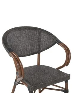 Gartenstuhl Grau / Dunkler Holzfarbton 4er Set CASPRI -Beliani Verkaufsgeschäft undef src sa picid 799037 type whitesh image