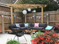 Lounge Set Zertifiziertes Akazienholz 5-Sitzer Hellbraun Auflagen Grau MYKONOS 18 Lounge Set Zertifiziertes Akazienholz 5-Sitzer Hellbraun Auflagen Grau MYKONOS -Beliani Verkaufsgeschäft undef src sa picid 800615 type whitesh image