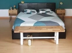 Sitzbank Akazienholz Weiß / Hellbraun 140 Cm SCANIA 14 Sitzbank Akazienholz Weiß / Hellbraun 140 Cm SCANIA -Beliani Verkaufsgeschäft undef src sa picid 801280 type whitesh image