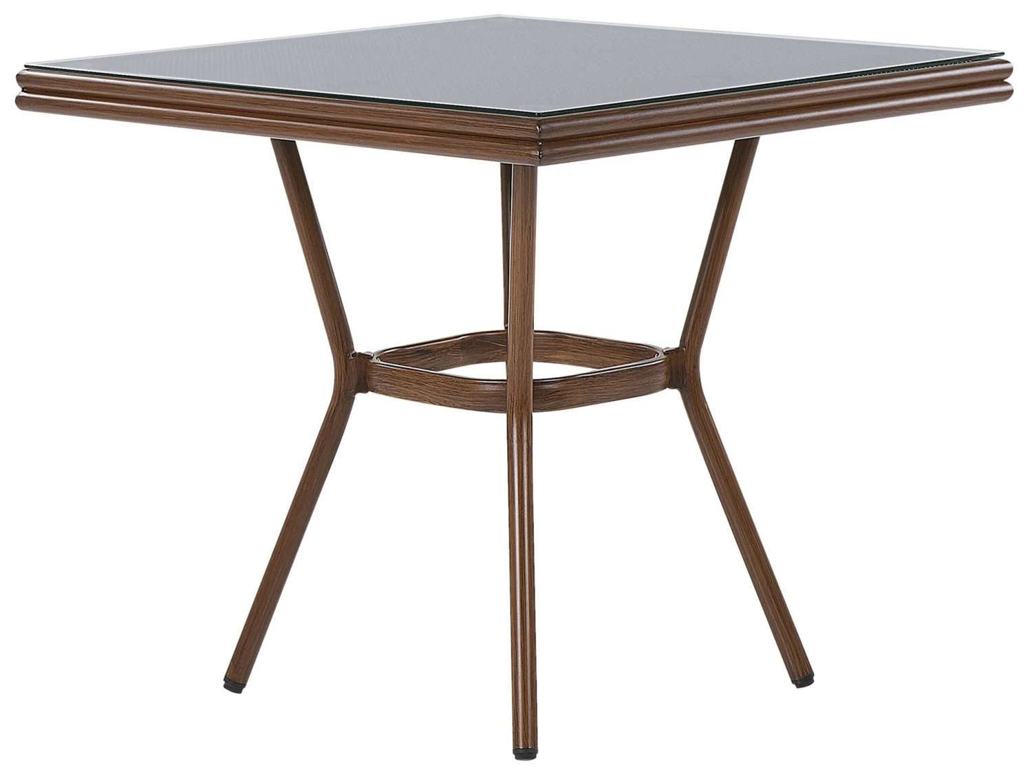 Gartenmöbel Set Aluminium Schwarz 4-Sitzer Stühle Grau CASPRI 3 Gartenmöbel Set Aluminium Schwarz 4-Sitzer Stühle Grau CASPRI – Bild 3