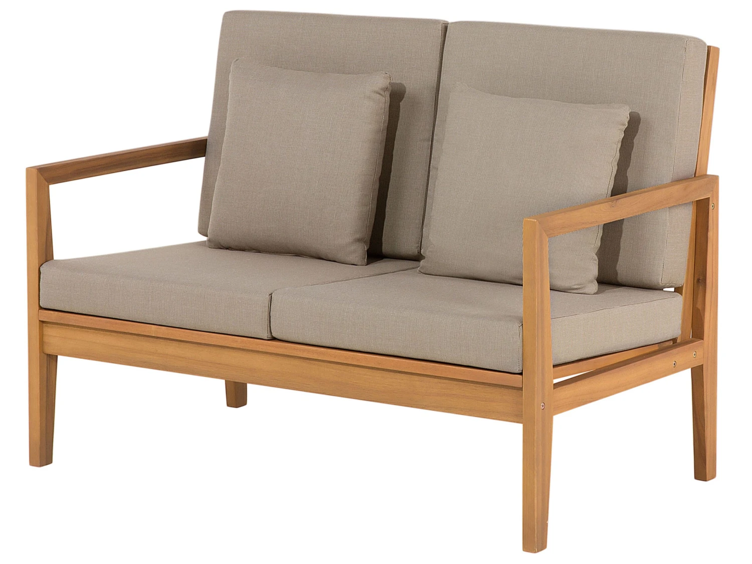 Lounge Set Zertifiziertes Holz Hellbraun 7-Sitzer Auflagen Grau PATAJA 7 Lounge Set Zertifiziertes Holz Hellbraun 7-Sitzer Auflagen Grau PATAJA – Bild 7