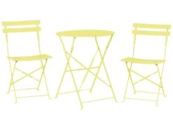 Balkonset Limette 2 Stühle Zusammenklappbar FIORI