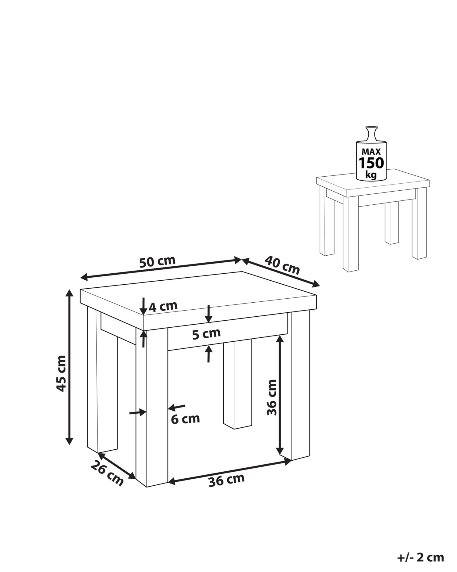 Gartenstuhl Beton / Akazienholz Grau / Heller Holzfarbton OSTUNI 8 Gartenstuhl Beton / Akazienholz Grau / Heller Holzfarbton OSTUNI – Bild 8