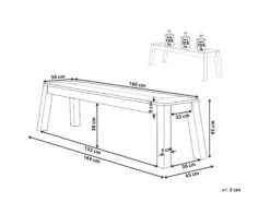 Gartenbank Akazienholz Hellbraun 160 X 36 Cm LIVORNO 19 Gartenbank Akazienholz Hellbraun 160 X 36 Cm LIVORNO -Beliani Verkaufsgeschäft undef src sa picid 807632 type whitesh image