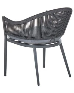 Gartenstuhl Aluminium / Flechtseil Grau 2er Set MILETO -Beliani Verkaufsgeschäft undef src sa picid 808127 type whitesh image