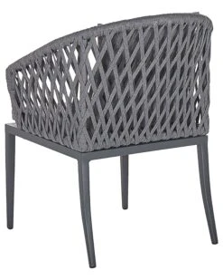 Gartenstuhl Aluminium / Flechtseil Grau 2er Set LIPARI 15 Gartenstuhl Aluminium / Flechtseil Grau 2er Set LIPARI -Beliani Verkaufsgeschäft undef src sa picid 808177 type whitesh image