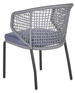 Gartenstuhl Aluminium / Flechtschnur Schwarz / Grau Auflagen Grau 2er Set PALMI 14 Gartenstuhl Aluminium / Flechtschnur Schwarz / Grau Auflagen Grau 2er Set PALMI -Beliani Verkaufsgeschäft undef src sa picid 808207 type whitesh image