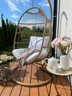 Hängesessel Mit Gestell ø 102 Cm Rattan / Flechtseil Natürlich ALBA 14 Hängesessel Mit Gestell ø 102 Cm Rattan / Flechtseil Natürlich ALBA -Beliani Verkaufsgeschäft undef src sa picid 809348 type whitesh image