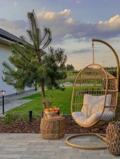 Hängesessel Mit Gestell ø 102 Cm Rattan / Flechtseil Natürlich ALBA 17 Hängesessel Mit Gestell ø 102 Cm Rattan / Flechtseil Natürlich ALBA -Beliani Verkaufsgeschäft undef src sa picid 809870 type whitesh image