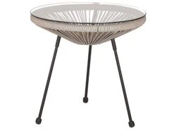 Balkonset Rattan Hellgrau ACAPULCO II -Beliani Verkaufsgeschäft undef src sa picid 811571 type whitesh image