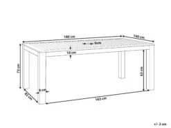 Gartentisch Eukalyptusholz Dunkelbraun 180 X 100 Cm TUSCANIA 13 Gartentisch Eukalyptusholz Dunkelbraun 180 X 100 Cm TUSCANIA -Beliani Verkaufsgeschäft undef src sa picid 812764 type whitesh image
