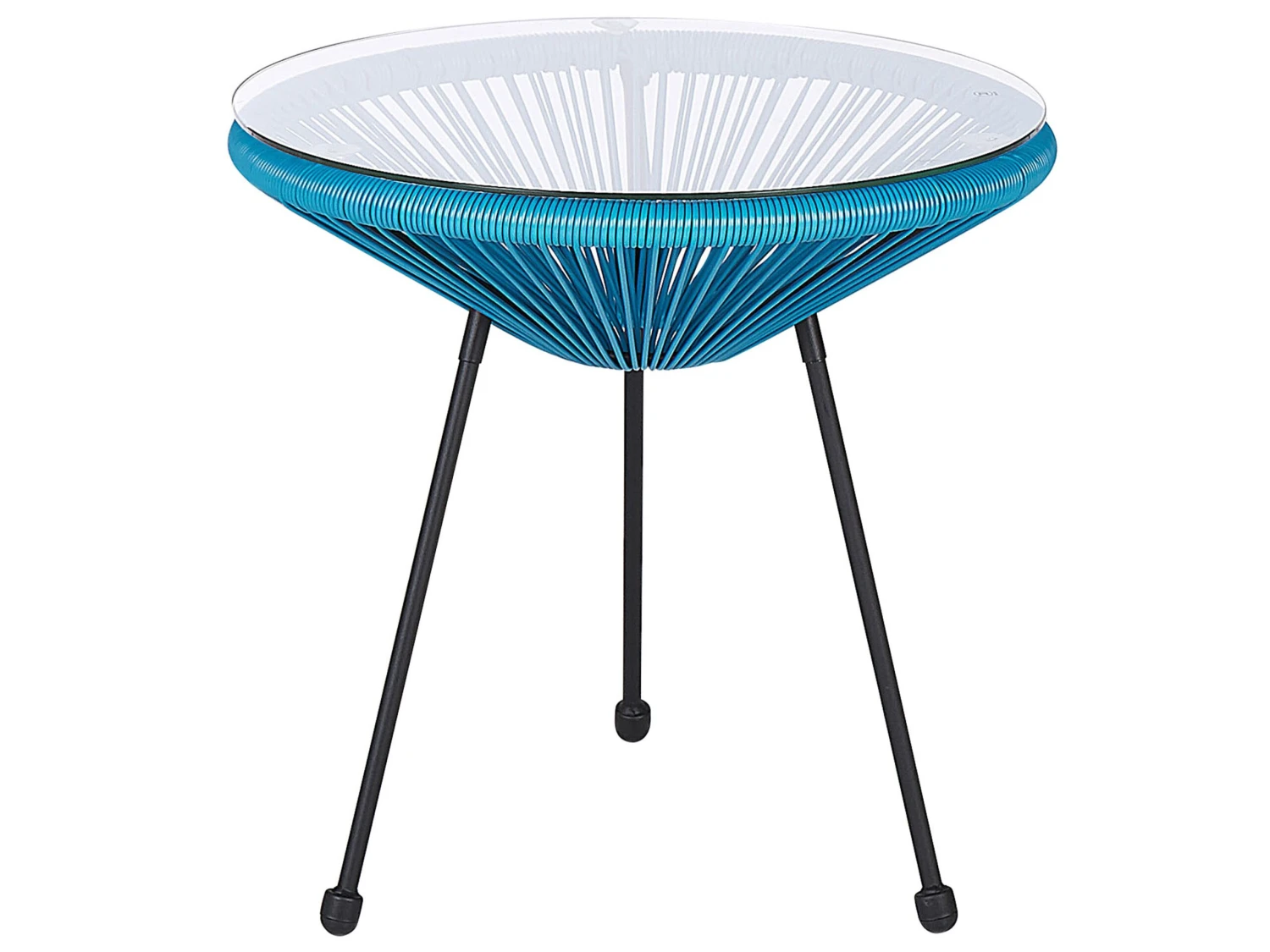 Balkonset Rattan Blau ACAPULCO II 8 Balkonset Rattan Blau ACAPULCO II – Bild 8