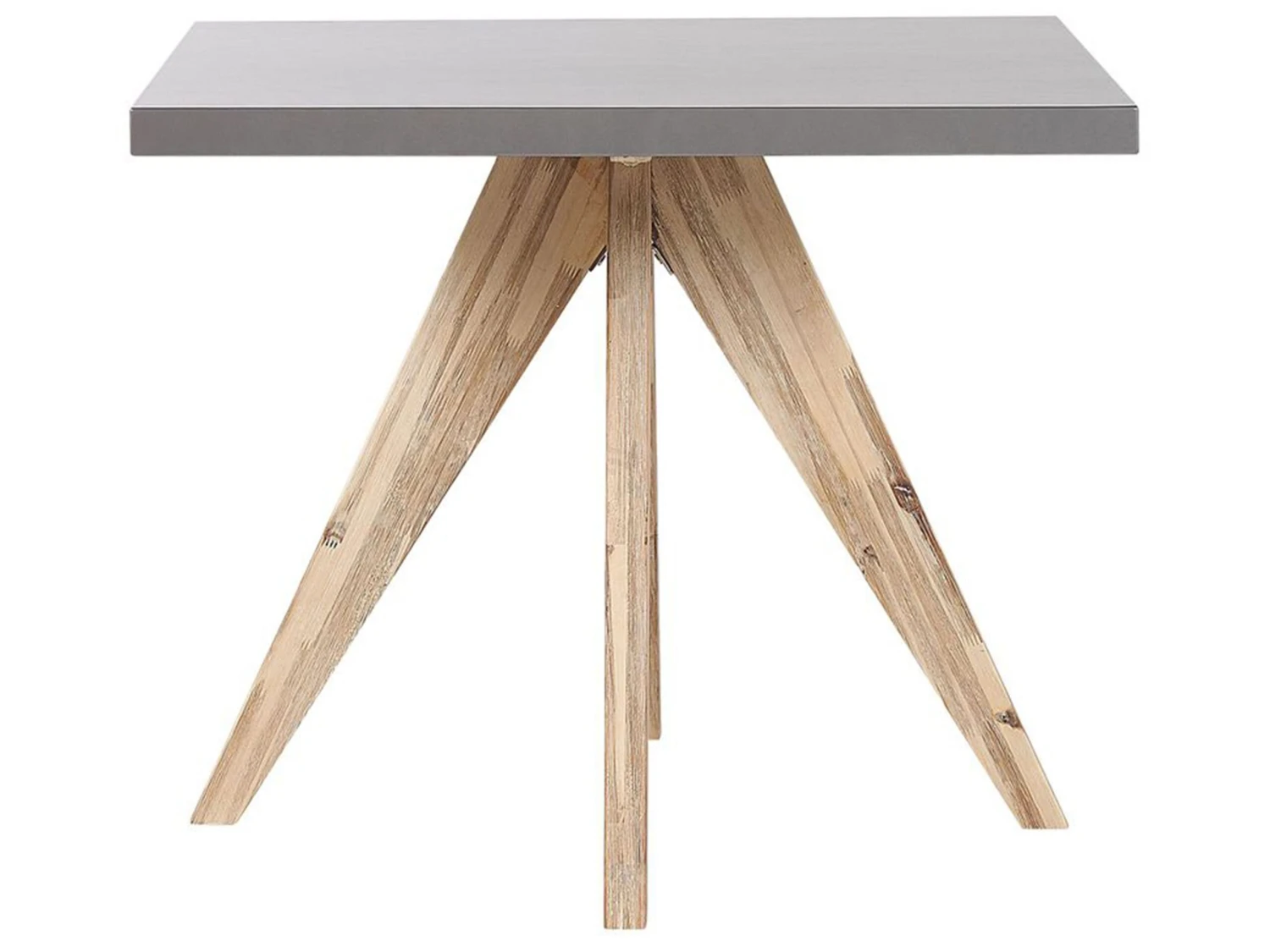 Gartenmöbel Set Faserzement Grau 90 X 90 Cm 4-Sitzer Stühle Beige OLBIA 4 Gartenmöbel Set Faserzement Grau 90 X 90 Cm 4-Sitzer Stühle Beige OLBIA – Bild 4