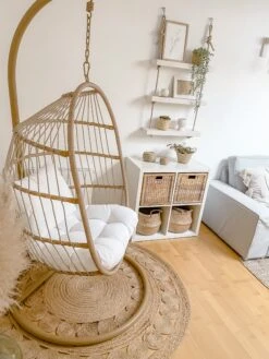 Hängesessel Mit Gestell ø 102 Cm Rattan / Flechtseil Natürlich ALBA 19 Hängesessel Mit Gestell ø 102 Cm Rattan / Flechtseil Natürlich ALBA -Beliani Verkaufsgeschäft undef src sa picid 816677 type whitesh image