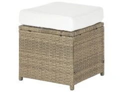 Lounge Set Rattan Braun 5-Sitzer Auflagen Weiß FONTI 16 Lounge Set Rattan Braun 5-Sitzer Auflagen Weiß FONTI -Beliani Verkaufsgeschäft undef src sa picid 820242 type whitesh image