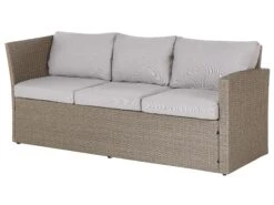 Lounge Set Rattan Taupe 5-Sitzer Auflagen Hellgrau BARDI 16 Lounge Set Rattan Taupe 5-Sitzer Auflagen Hellgrau BARDI -Beliani Verkaufsgeschäft undef src sa picid 820389 type whitesh image