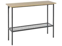 Konsolentisch Heller Holzfarbton / Schwarz DORENA