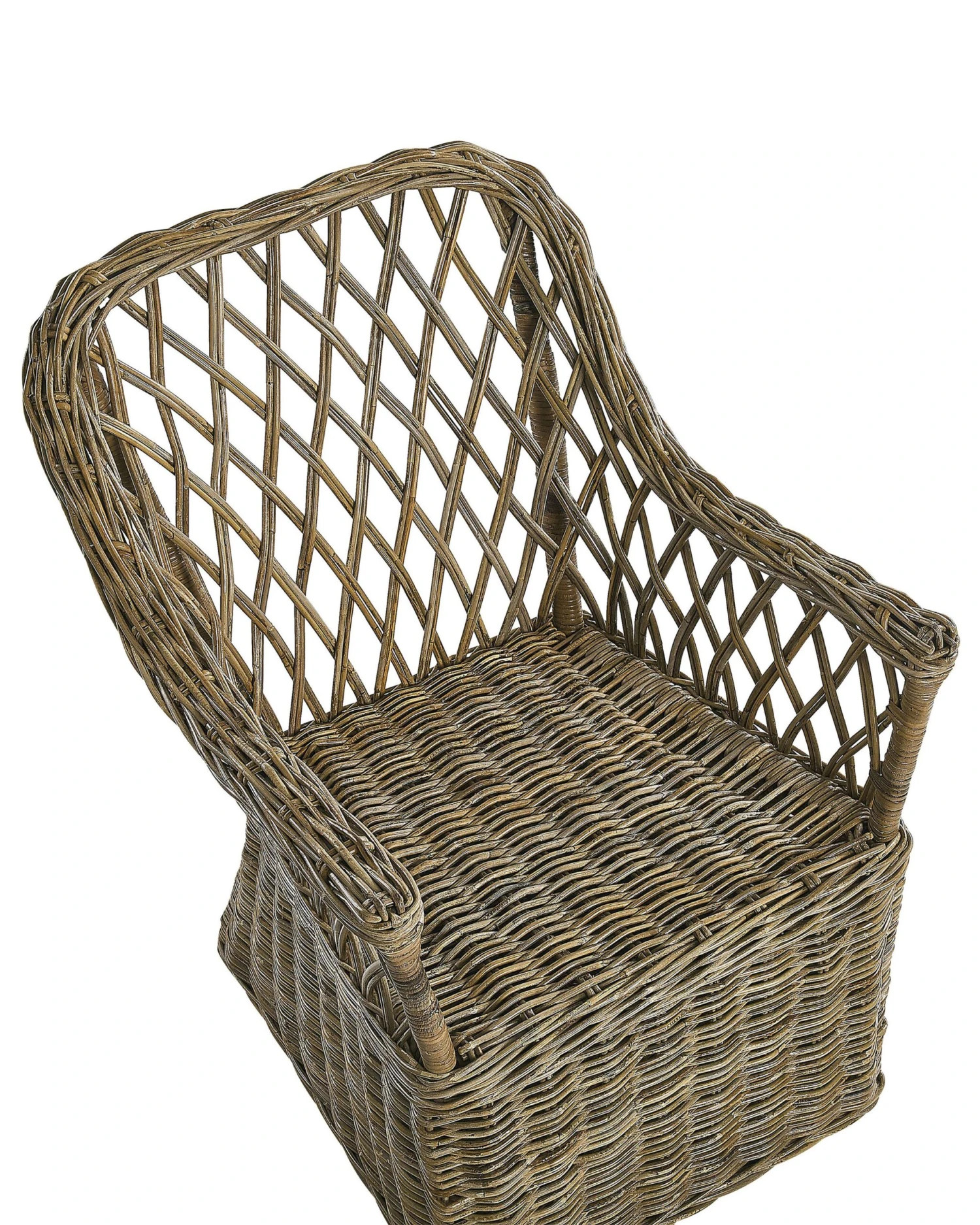 Gartensessel Rattan Natürlich Auflagen Cremeweiß MAROS 8 Gartensessel Rattan Natürlich Auflagen Cremeweiß MAROS – Bild 8