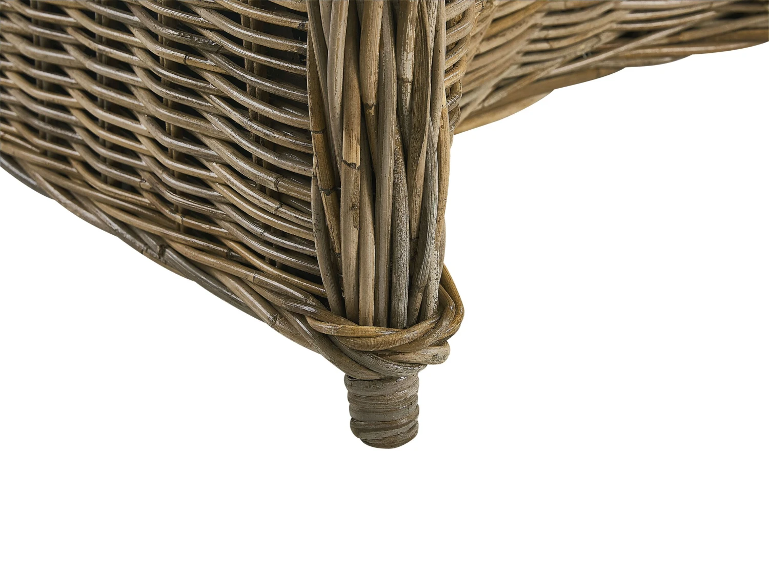 Gartenmöbel Set Rattan Natürlich 6-Sitzer Auflagen Cremeweiß SUSUA/OLBIA 8 Gartenmöbel Set Rattan Natürlich 6-Sitzer Auflagen Cremeweiß SUSUA/OLBIA – Bild 8