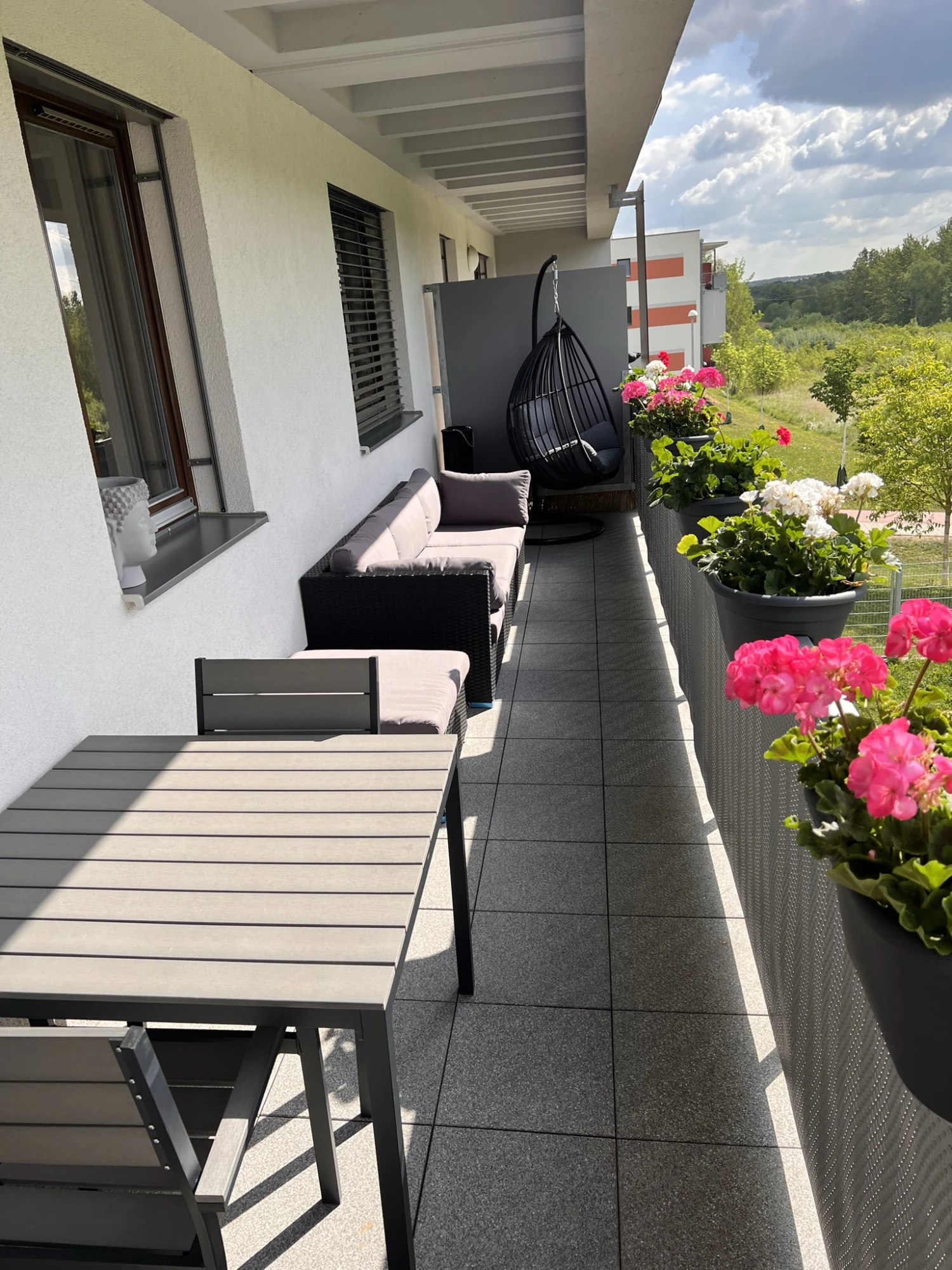 Lounge Set Rattan Schwarz 4-Sitzer Linksseitig SANO II 6 Lounge Set Rattan Schwarz 4-Sitzer Linksseitig SANO II – Bild 6