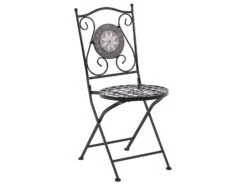 Balkonset Eisen Schwarz Mosaik Zusammenklappbar CARIATI 13 Balkonset Eisen Schwarz Mosaik Zusammenklappbar CARIATI -Beliani Verkaufsgeschäft undef src sa picid 825739 type whitesh image