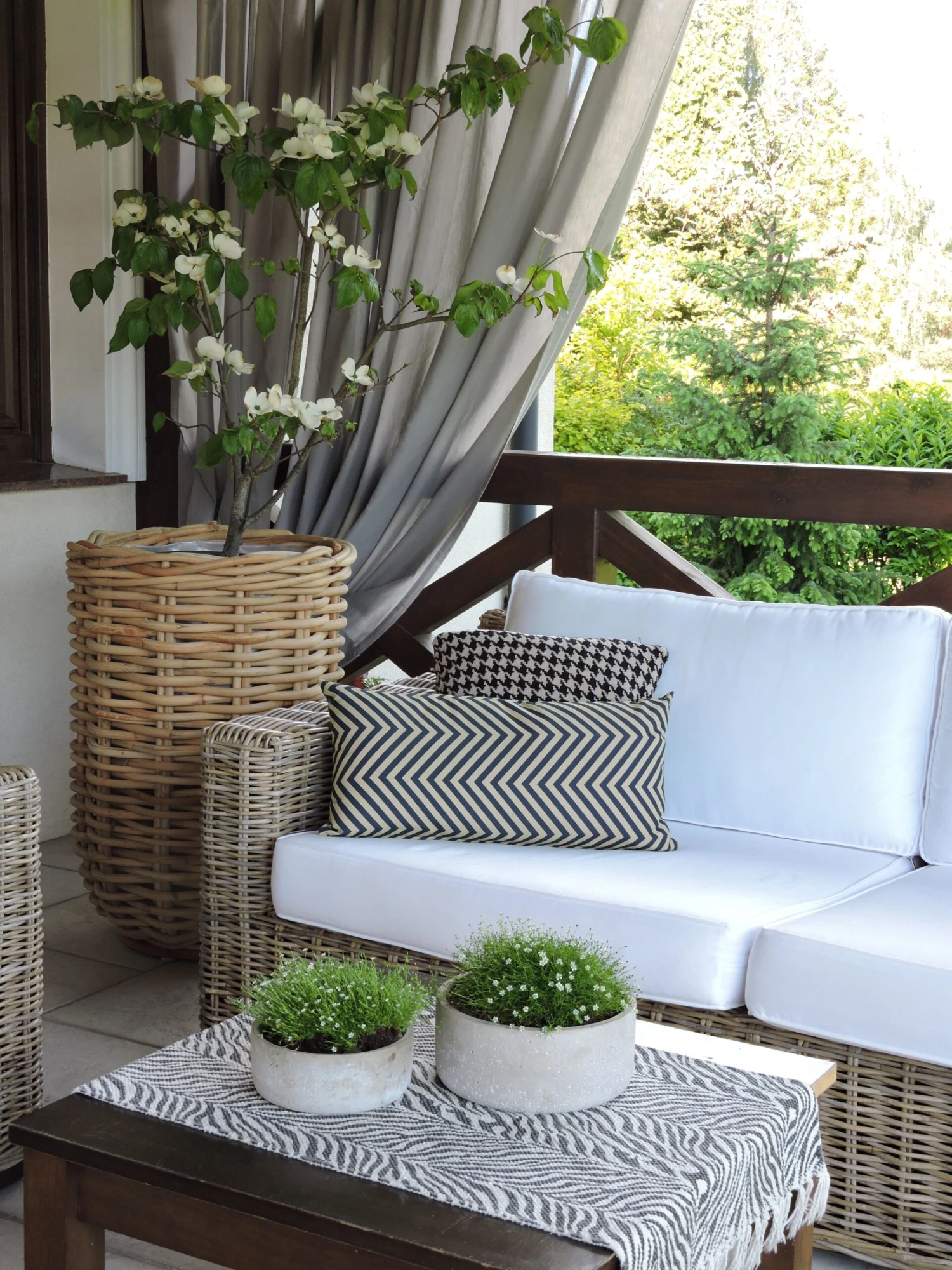 Lounge Set Rattan Natürlich 4-Sitzer ARDEA 4 Lounge Set Rattan Natürlich 4-Sitzer ARDEA – Bild 4