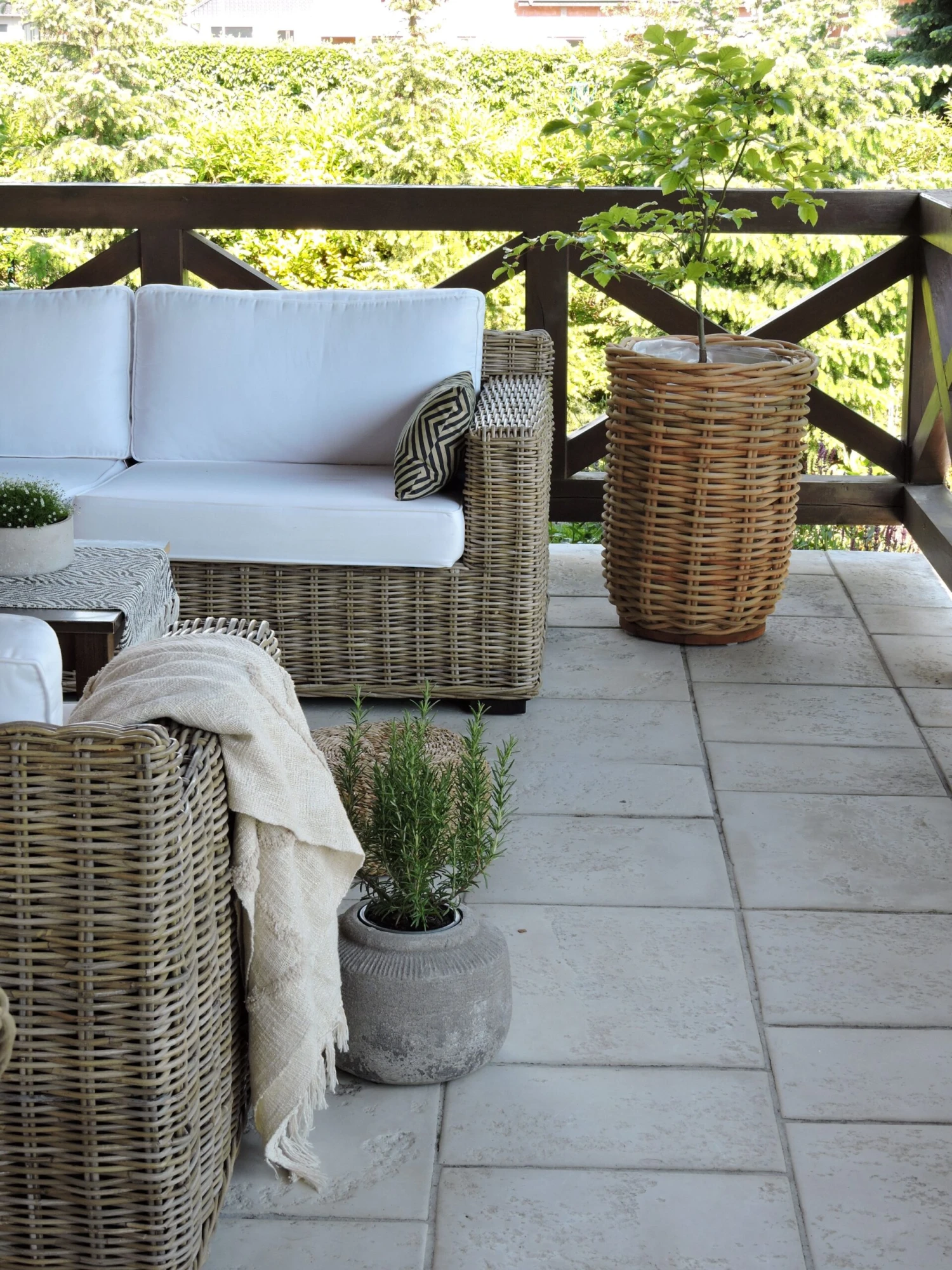 Lounge Set Rattan Natürlich 4-Sitzer ARDEA 7 Lounge Set Rattan Natürlich 4-Sitzer ARDEA – Bild 7