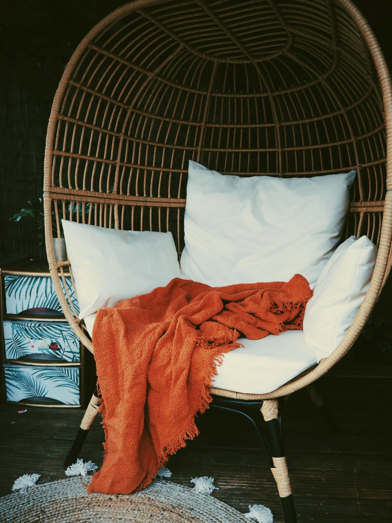 Gartensessel Rattan Natürlich Auflagen Cremeweiß VEROLI 8 Gartensessel Rattan Natürlich Auflagen Cremeweiß VEROLI – Bild 8