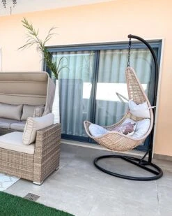 Hängesessel Mit Gestell ø 95 Cm Rattan Natürlich ATRI II 15 Hängesessel Mit Gestell ø 95 Cm Rattan Natürlich ATRI II -Beliani Verkaufsgeschäft undef src sa picid 827644 type whitesh image