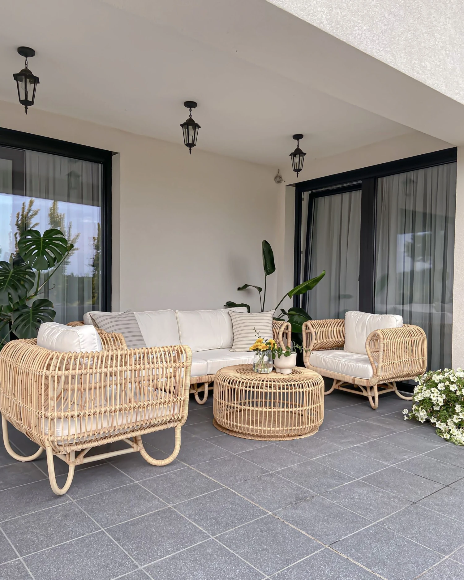 Gartenmöbelset Rattan Natürlich Mit Couchtisch DOLCEDO / LIMNI 3 Gartenmöbelset Rattan Natürlich Mit Couchtisch DOLCEDO / LIMNI – Bild 3