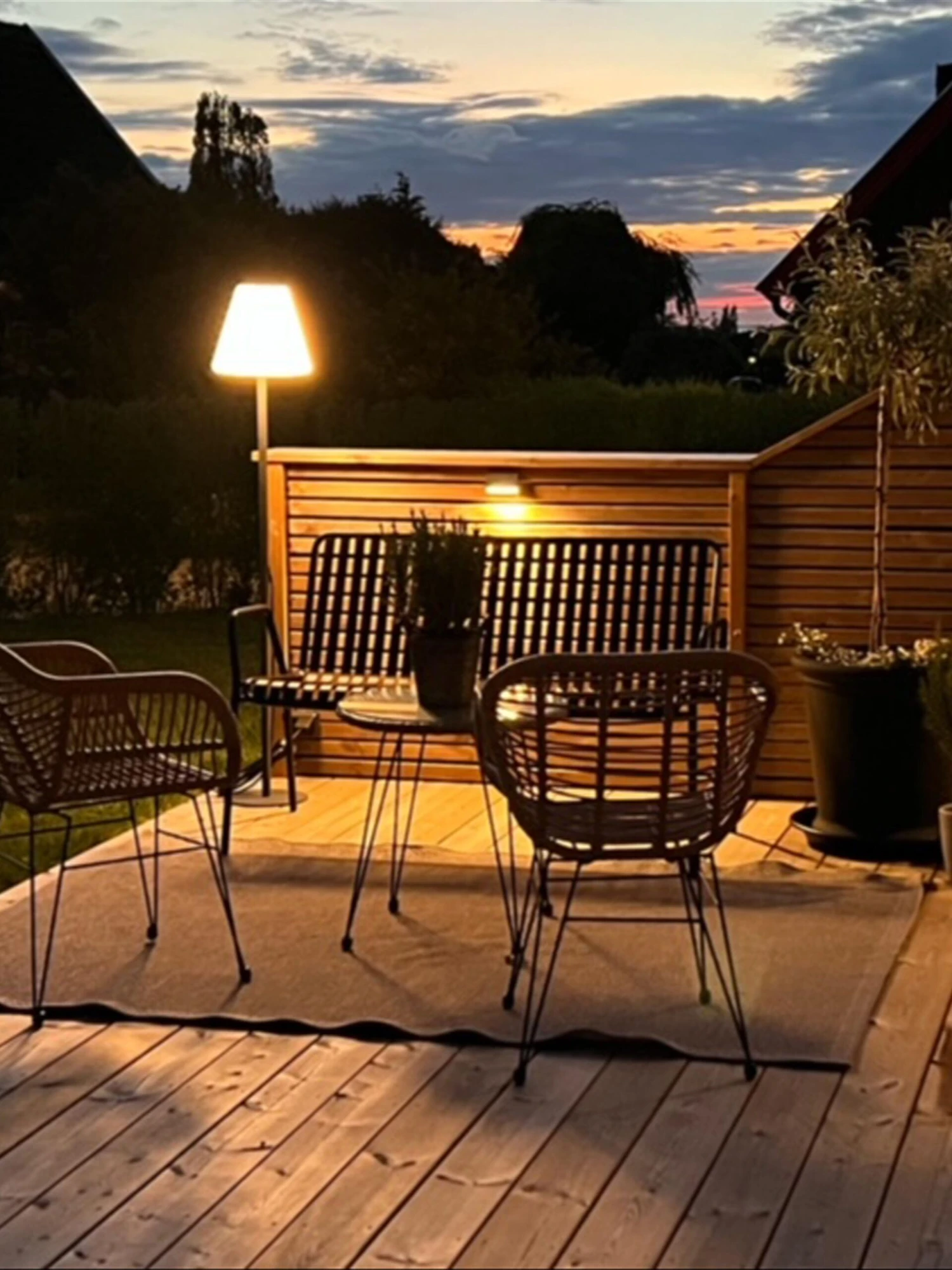 Balkonset Rattan Natürlich Auflagen Schwarz TROPEA II 8 Balkonset Rattan Natürlich Auflagen Schwarz TROPEA II – Bild 8