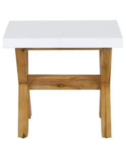 Hocker Faserzement Weiß OLBIA -Beliani Verkaufsgeschäft undef src sa picid 829712 type whitesh image