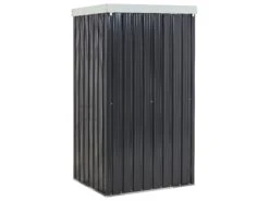 Gerätehaus Mit Dachrinne Stahl Graphitgrau / Cremeweiß UMBRIA 16 Gerätehaus Mit Dachrinne Stahl Graphitgrau / Cremeweiß UMBRIA -Beliani Verkaufsgeschäft undef src sa picid 835764 type whitesh image