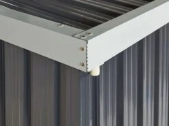 Gerätehaus Mit Dachrinne Stahl Graphitgrau / Cremeweiß UMBRIA 17 Gerätehaus Mit Dachrinne Stahl Graphitgrau / Cremeweiß UMBRIA -Beliani Verkaufsgeschäft undef src sa picid 835765 type whitesh image