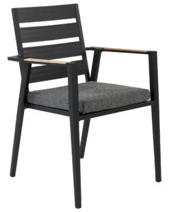 Gartenstuhl Aluminium Schwarz 4er Set Auflagen Grau TAVIANO 13 Gartenstuhl Aluminium Schwarz 4er Set Auflagen Grau TAVIANO -Beliani Verkaufsgeschäft undef src sa picid 841716 type whitesh image