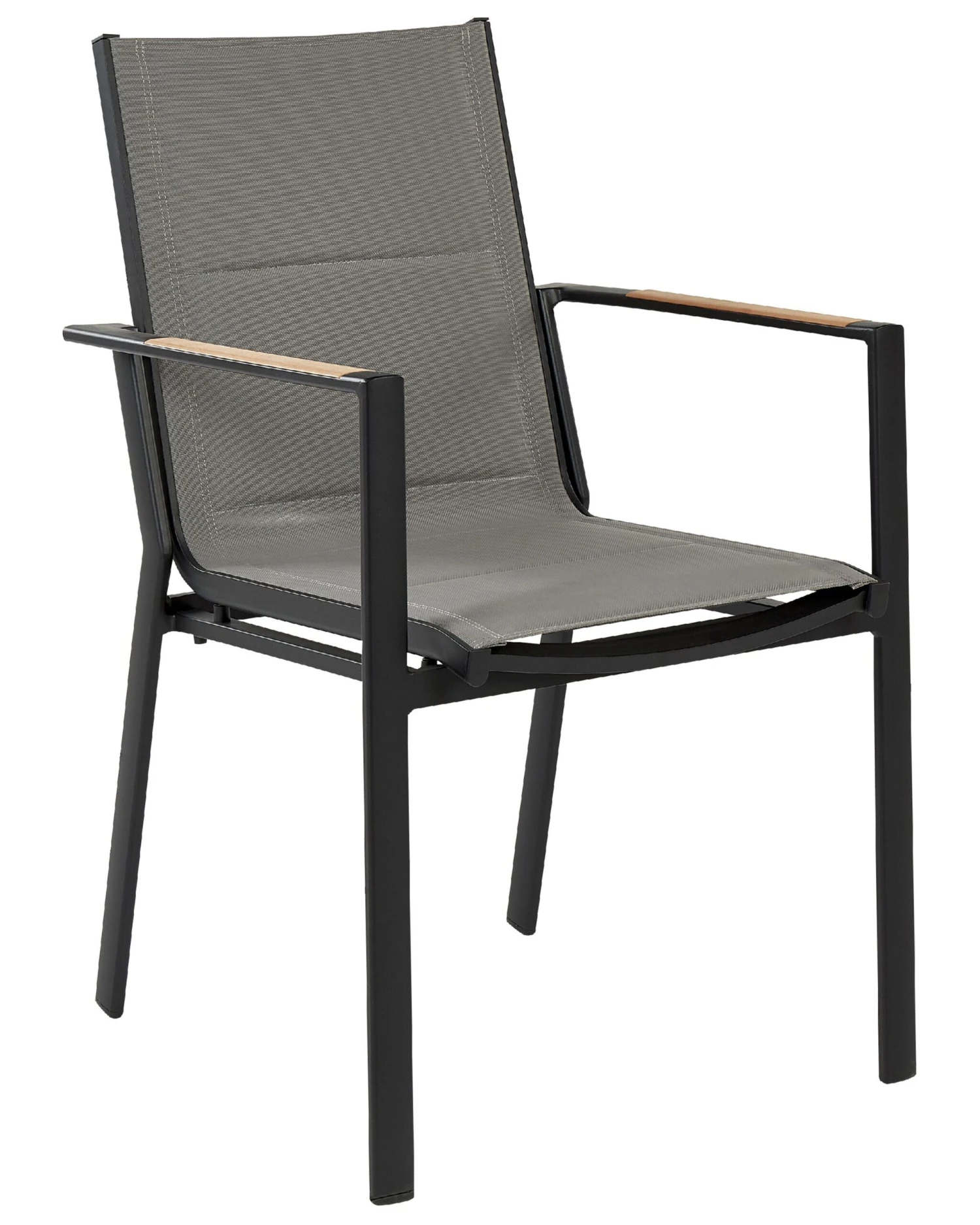 Gartenstuhl Aluminium Schwarz 6er Set BUSSETO – Bild 4